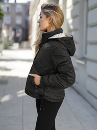 Sieviešu jaka melni-smilšu OZONEE JS/16M9315/392B