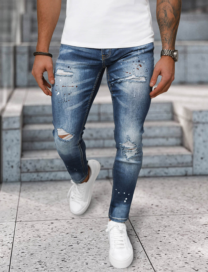 Vīriešu džinsi zili OZONEE NB/MP0170BS