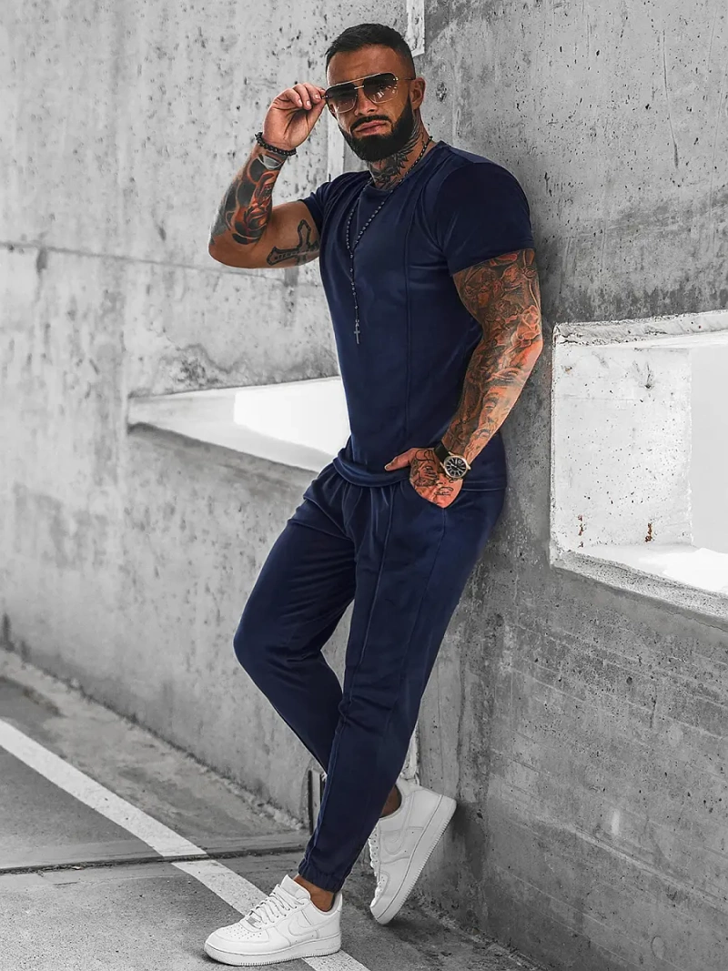 Vīriešu treniņtērps tumši zils OZONEE O/12135