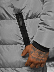 Vīriešu virsjaka pelēka OZONEE O/M799