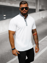 Vīriešu polo krekls balts OZONEE O/DA803