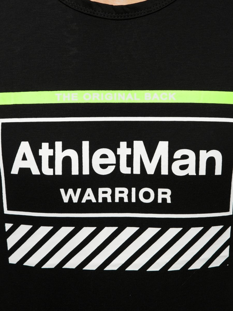 Vīriešu T-krekls bez piedurknēm melns OZONEE JS/SS11079