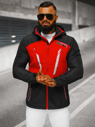 Vīriešu softshell virsjaka melni-sarkana OZONEE JS/HH022/1C