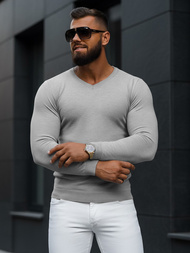 Vīriešu svīteris pelēks OZONEE NB/MMB601/2Z