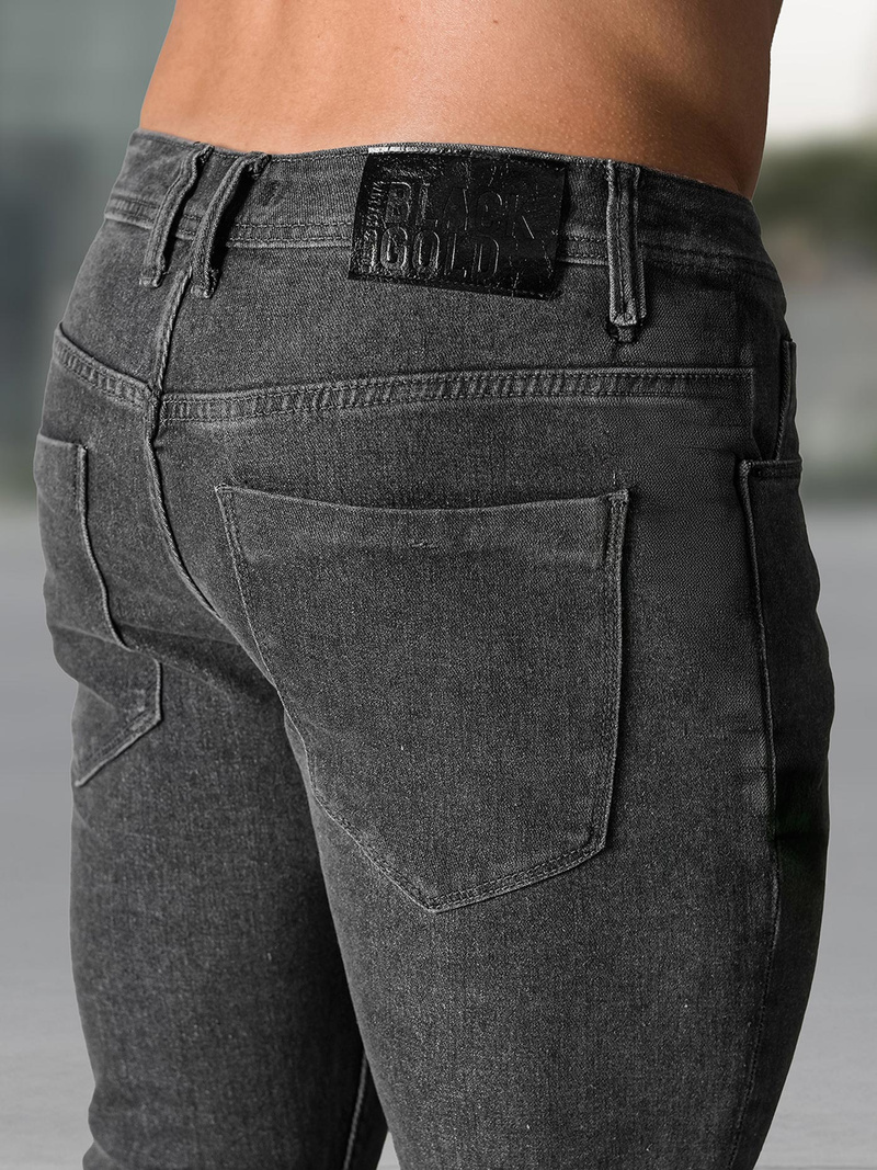 Vīriešu džinsi grafīta OZONEE NB/MP0191G