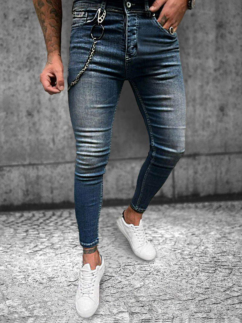 Vīriešu džinsi debesu zili OZONEE O/259SP