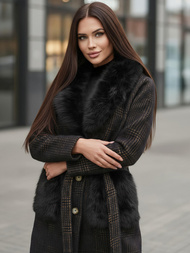 Sieviešu mētelis melns OZONEE JS/53M5200/1Z