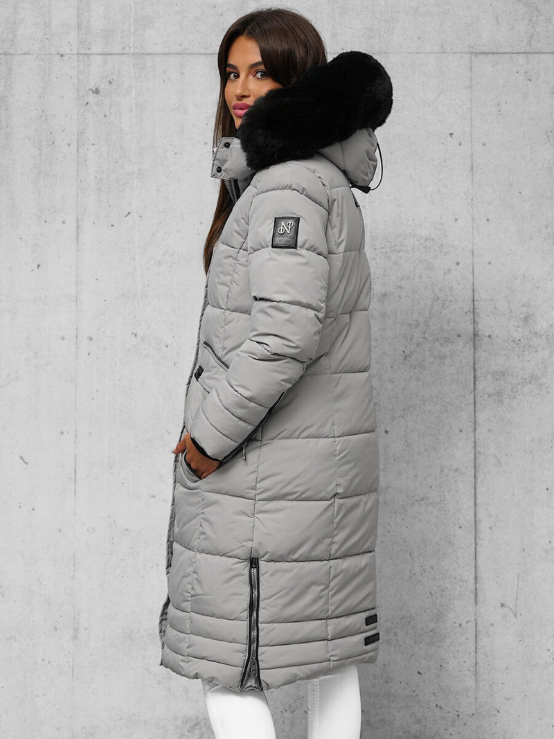 Sieviešu jaka pelēka OZONEE O/W377