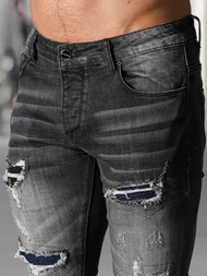 Vīriešu džinsi debesu melni OZONEE NB/MP0075NZ