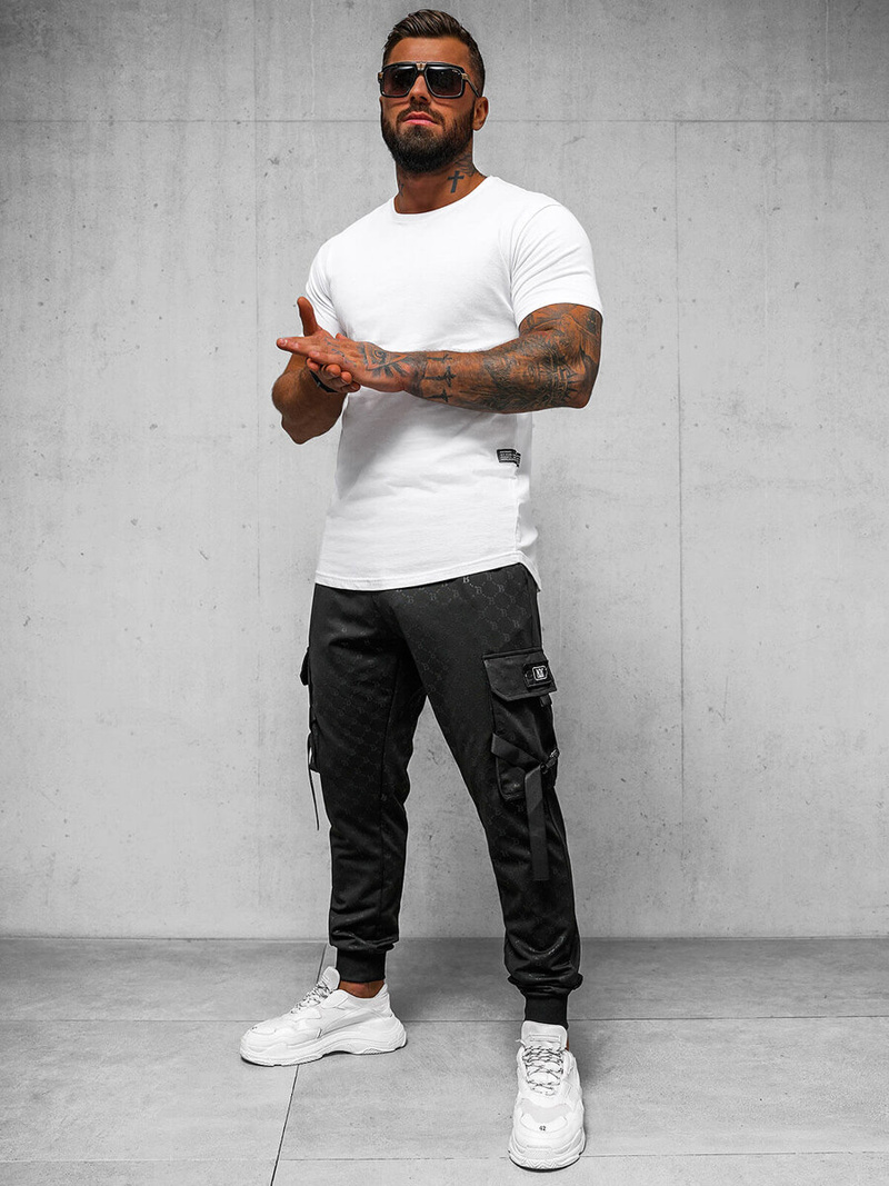 Vīriešu sporta bikses melnas OZONEE O/PS6021