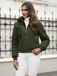 Sieviešu ziemas jaka tumši zaļa OZONEE JS/16M9086/136Z