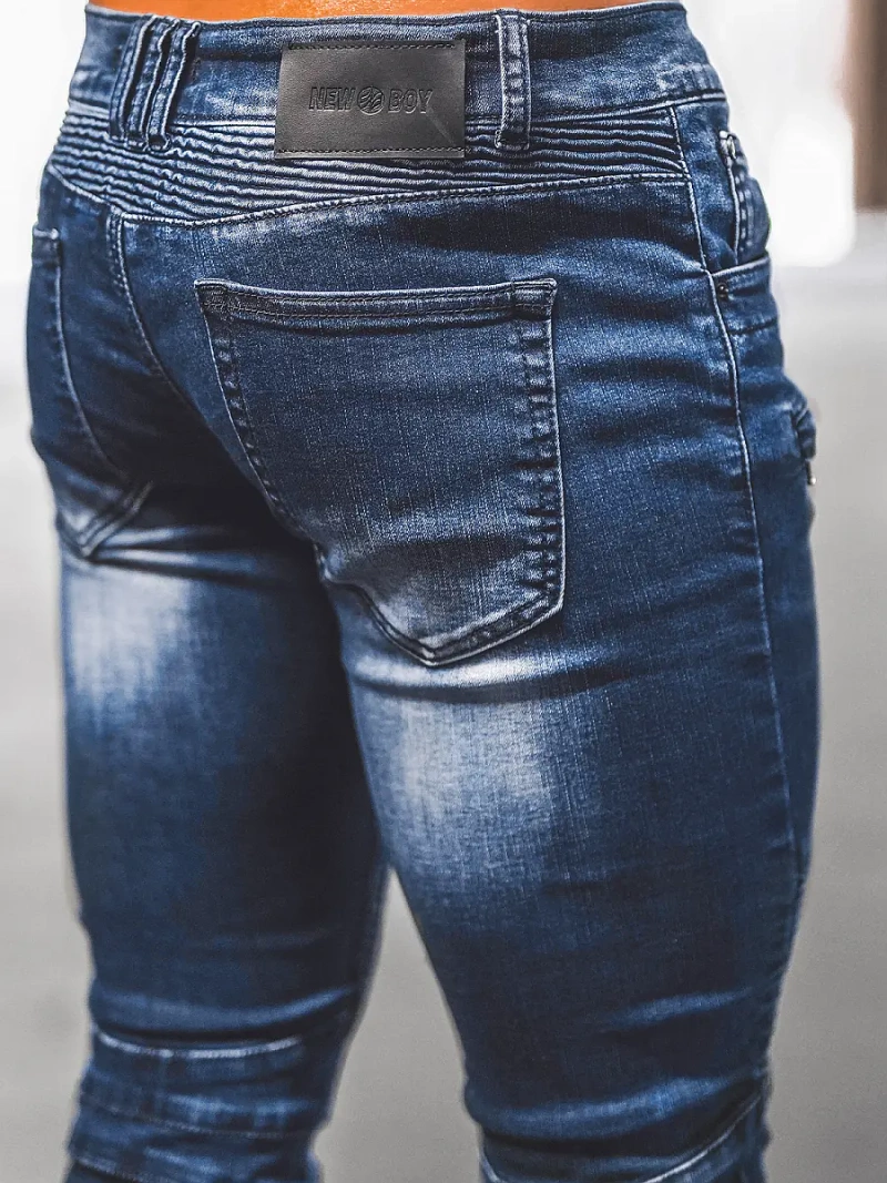 Vīriešu džinsi debesu zili OZONEE NB/MP0029BZ