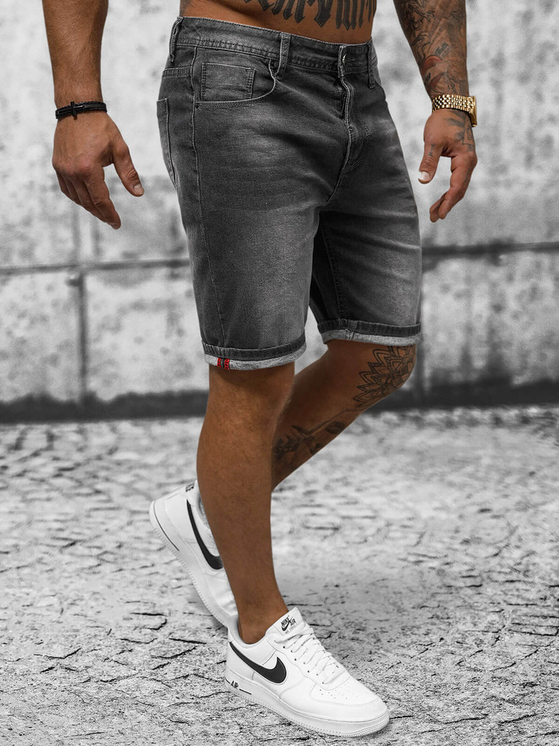 Vīriešu šorti tumši-grafīta OZONEE NB/MP0264GC