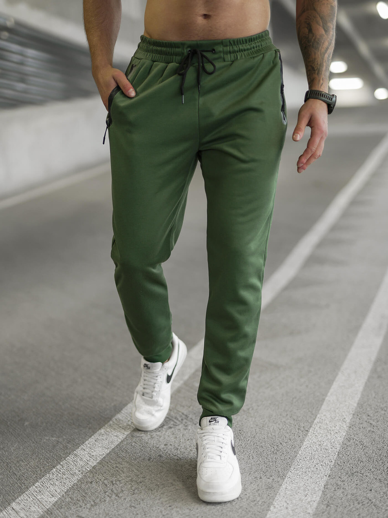 Vīriešu sporta bikses haki OZONEE JS/17K1998/29