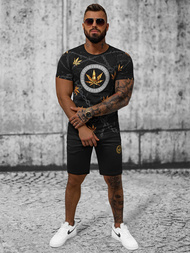 Vīriešu Treniņtērps Melns OZONEE O/HM757Z