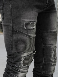 Vīriešu džinsi melni OZONEE NB/MP0142NZ