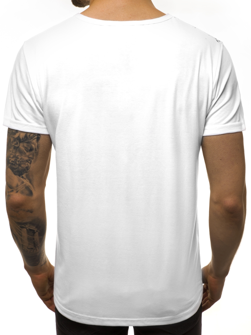 Vīriešu T-krekls balts OZONEE JS/KS1976