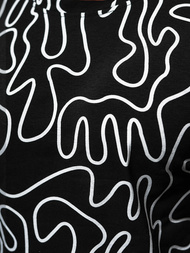 Vīriešu T-krekls Melns OZONEE JS/8T1198/3