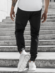 Vīriešu chino jogger bikses melnas OZONEE G/11144