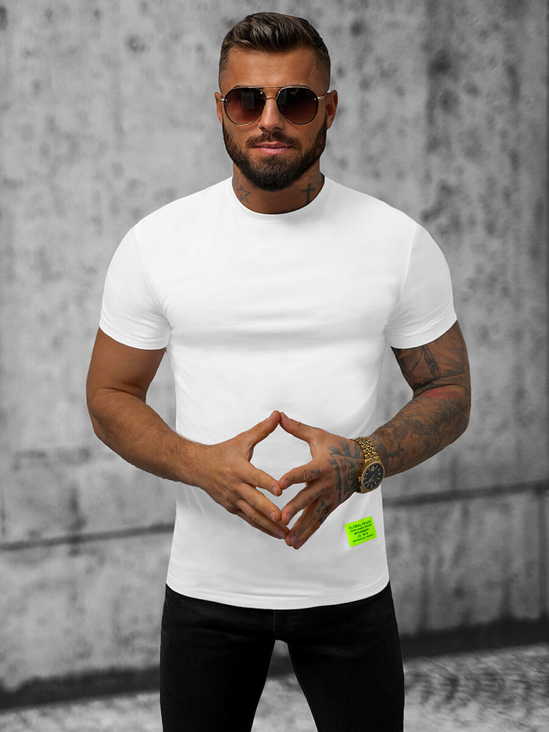 Vīriešu t-krekls balts OZONEE NB/MT3057