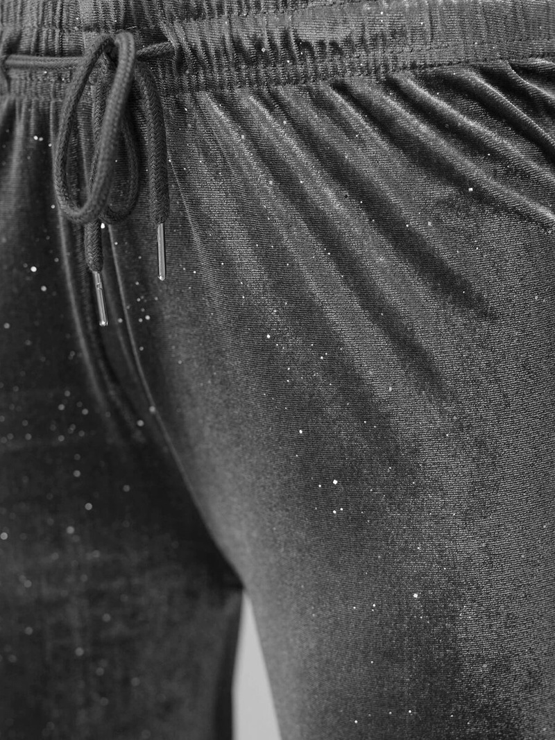 Sieviešu velūra bikses grafīta OZONEE JS/92K519/10