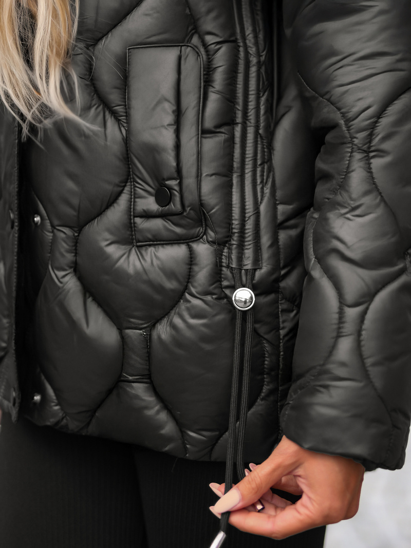 Sieviešu jaka melni-brūna OZONEE JS/5M3226/392A