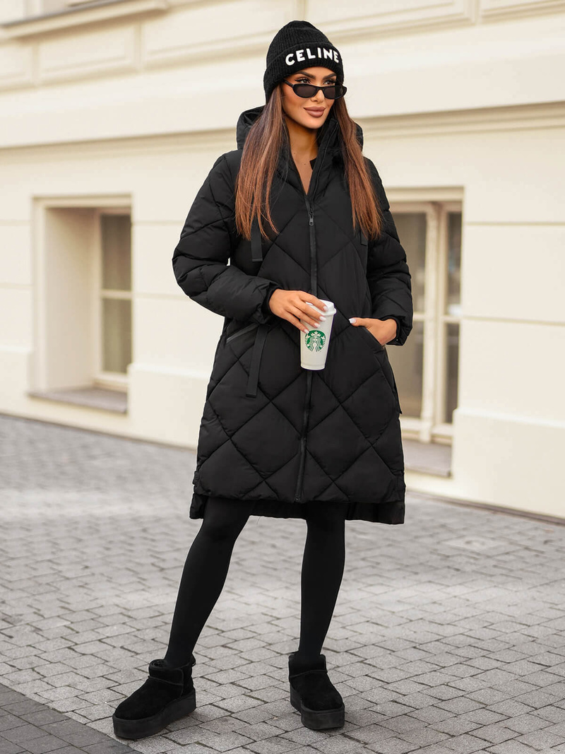 Sieviešu jaka melna OZONEE JS/5M3168/392Z