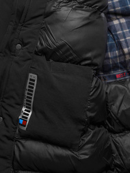 Vīriešu ziemas jaka melna OZONEE JS/5M718/392