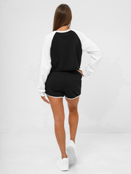 Sieviešu sporta tērps melni-balts OZONEE JS/M58631AB