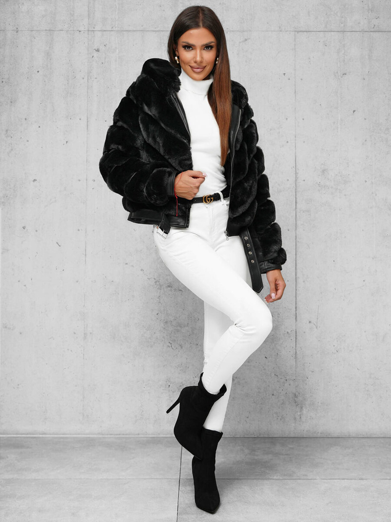 Sieviešu jaka melna OZONEE JS/11Z8165Z