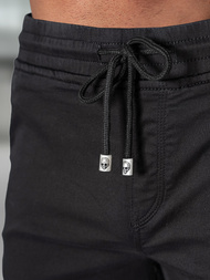 Vīriešu chino šorti melni OZONEE NB/MP0266NZ