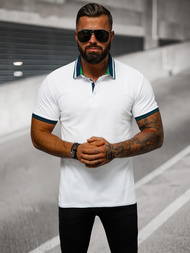 Vīriešu polo krekls balts OZONEE O/DA729