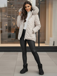 Sieviešu jaka gaiši pelēka OZONEE JS/16M9296/280Z