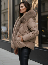 Sieviešu jaka tumši-smilšu OZONEE O/16M9179/84