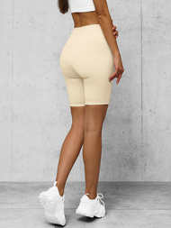 Īsi ecru sieviešu legingi OZONEE O/K5-J