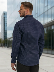 Vīriešu krekls tumši zila OZONEE V/V183