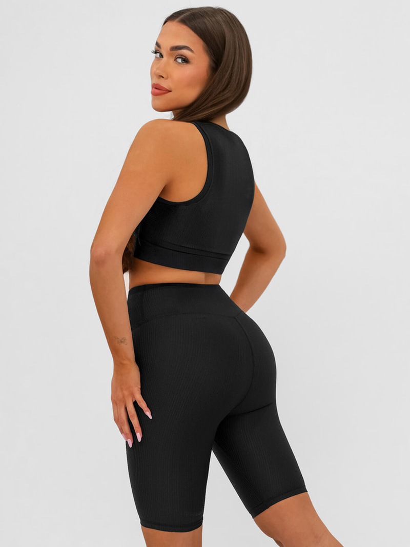 Sieviešu sporta krūšturis melni OZONEE JS/17K596/3