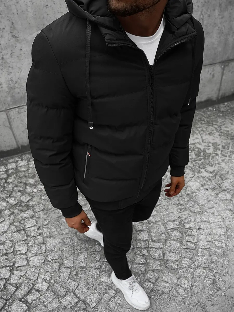 Vīriešu divpusēja virsjaka melns OZONEE JS/M761/392