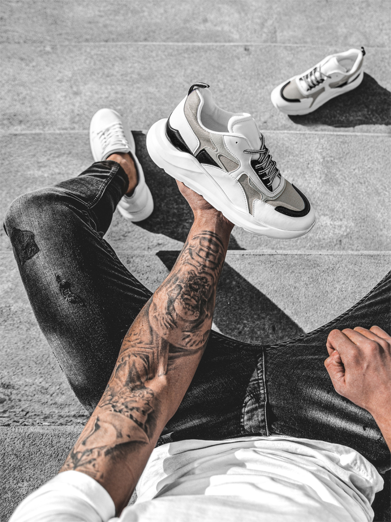 Sneakers balti OZONEE C/625