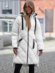 Sieviešu jaka balta OZONEE JS/5M3168/281Z