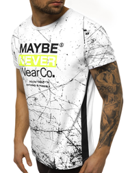 Vīriešu T-krekls balts OZONEE JS/SS10915