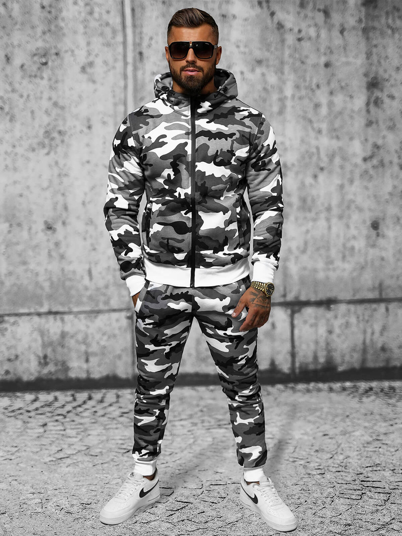 Vīriešu treniņtērps pelēks OZONEE O/8B159/2