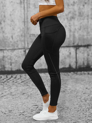 Sieviešu legingi melni OZONEE O/YY9282