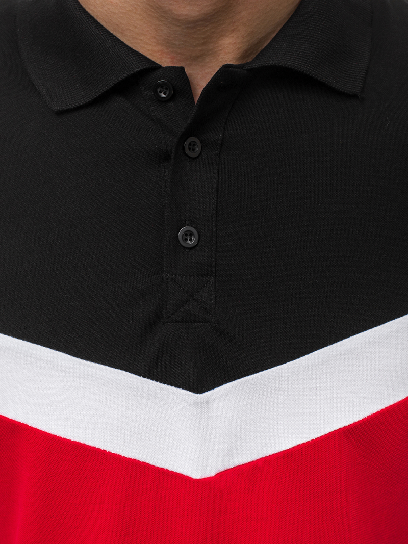 Vīriešu polo krekls sarkans OZONEE O/1501Z