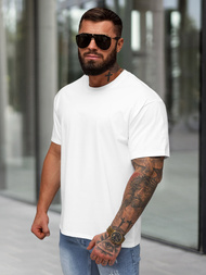 Vīriešu t-krekls balts OZONEE JS/67T1298/1