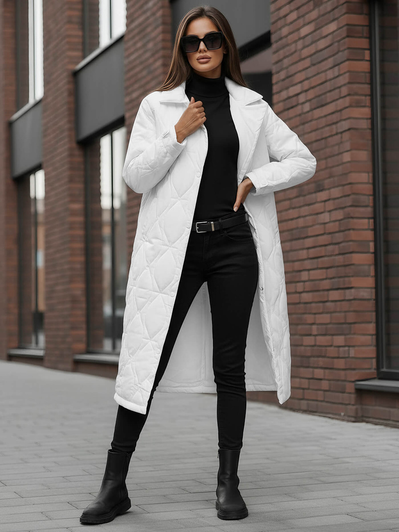 Sieviešu jaka balta OZONEE JS/5M3177/281Z