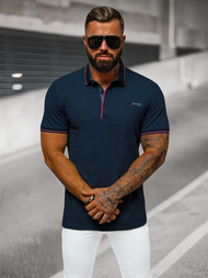 Vīriešu polo krekls tumši zila OZONEE O/DA758