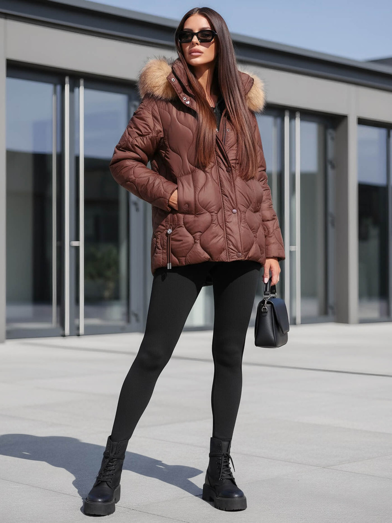 Sieviešu jaka šokolāde OZONEE JS/5M3226/158Z