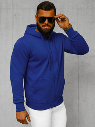 Vīriešu džemperis ar kapuci kobalta OZONEE JS/2008Z