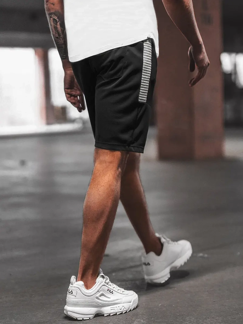 Vīriešu sporta šorti melni OZONEE O/WW20013/1